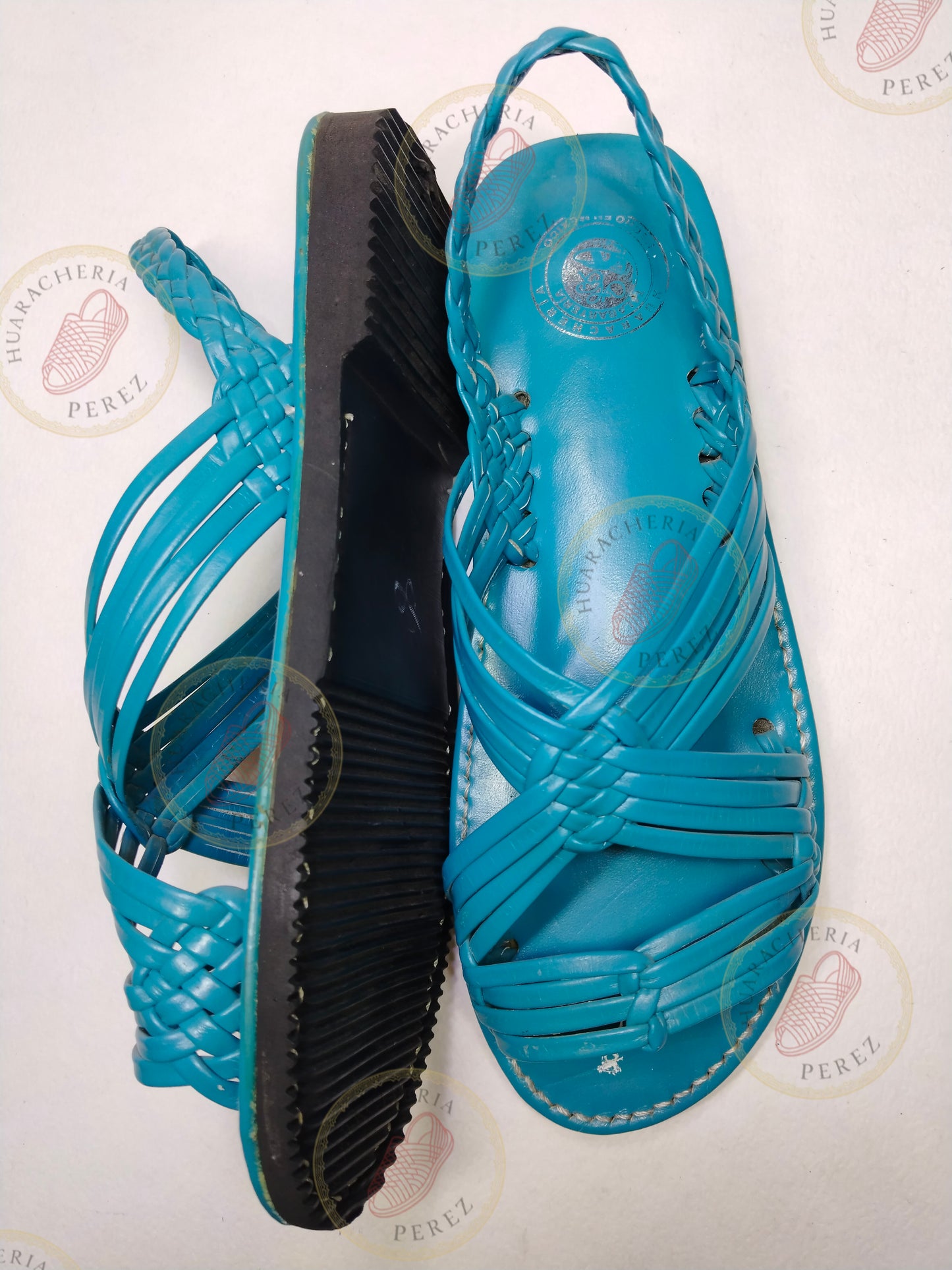 Amanecer Alto – Handwoven Baqueta Leather Huarache with Heel