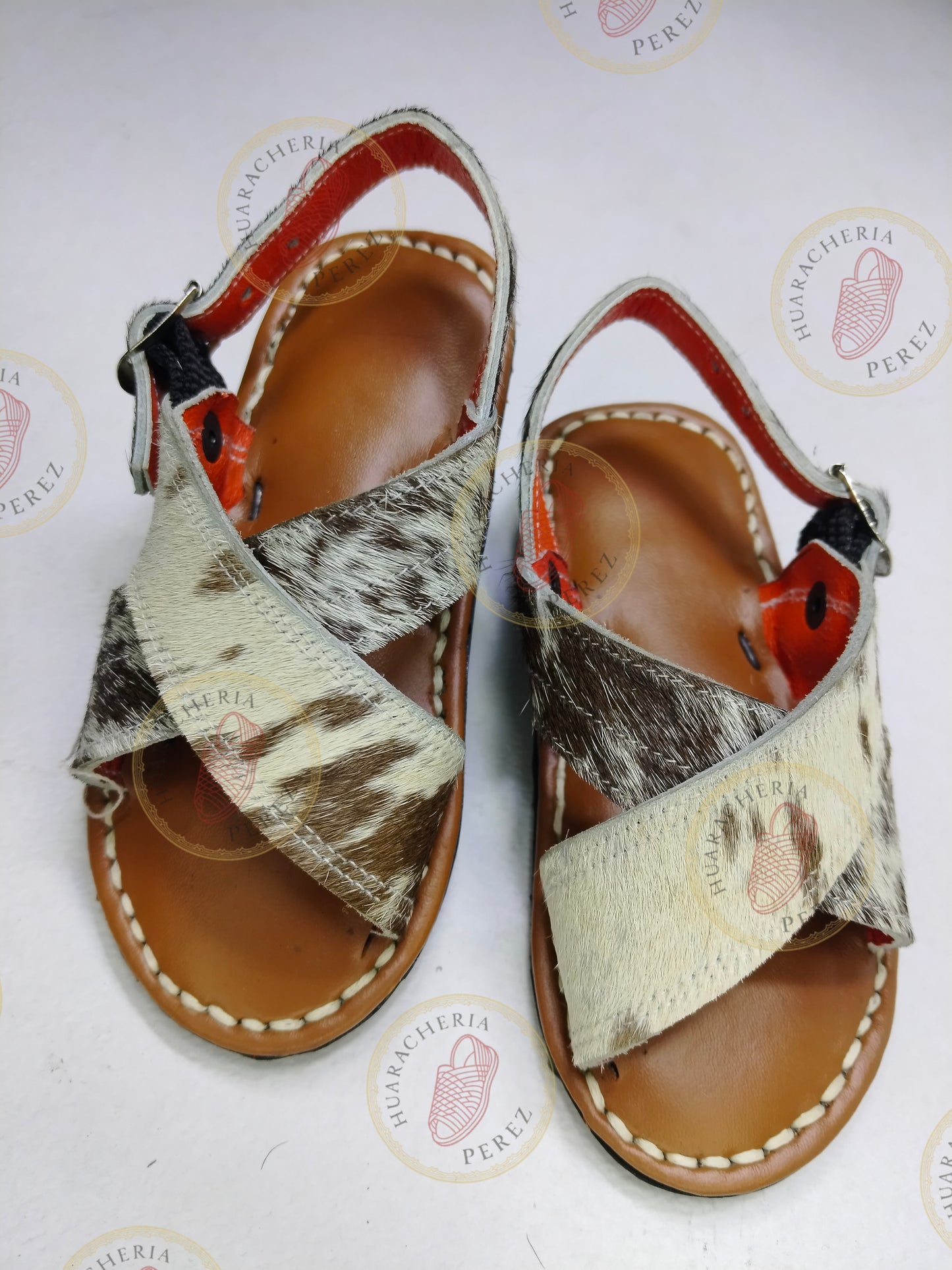 Little Wrangler – Boys’ Cowhide Huarache (Handcrafted)