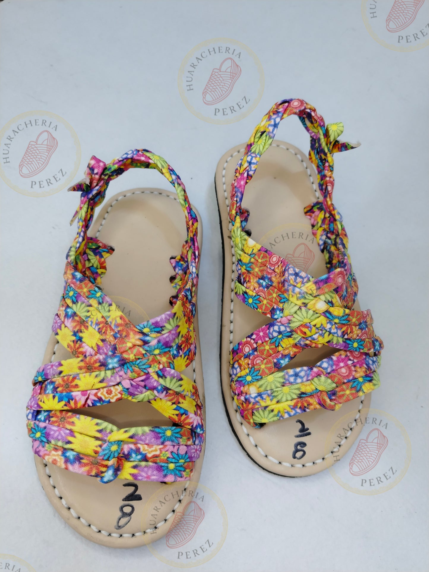 Pequeña Flor – Huarache tejido a mano para niñas