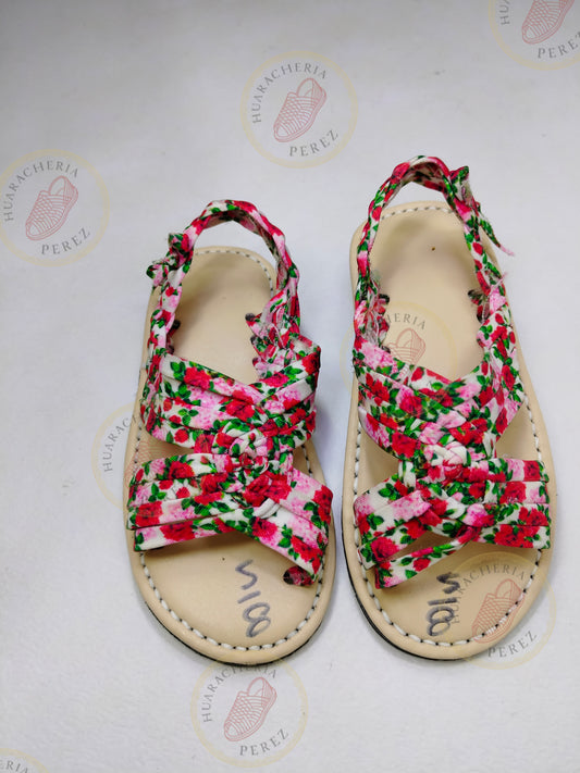 Little Blossom Huarache – Floral Handwoven Edition (Girls)