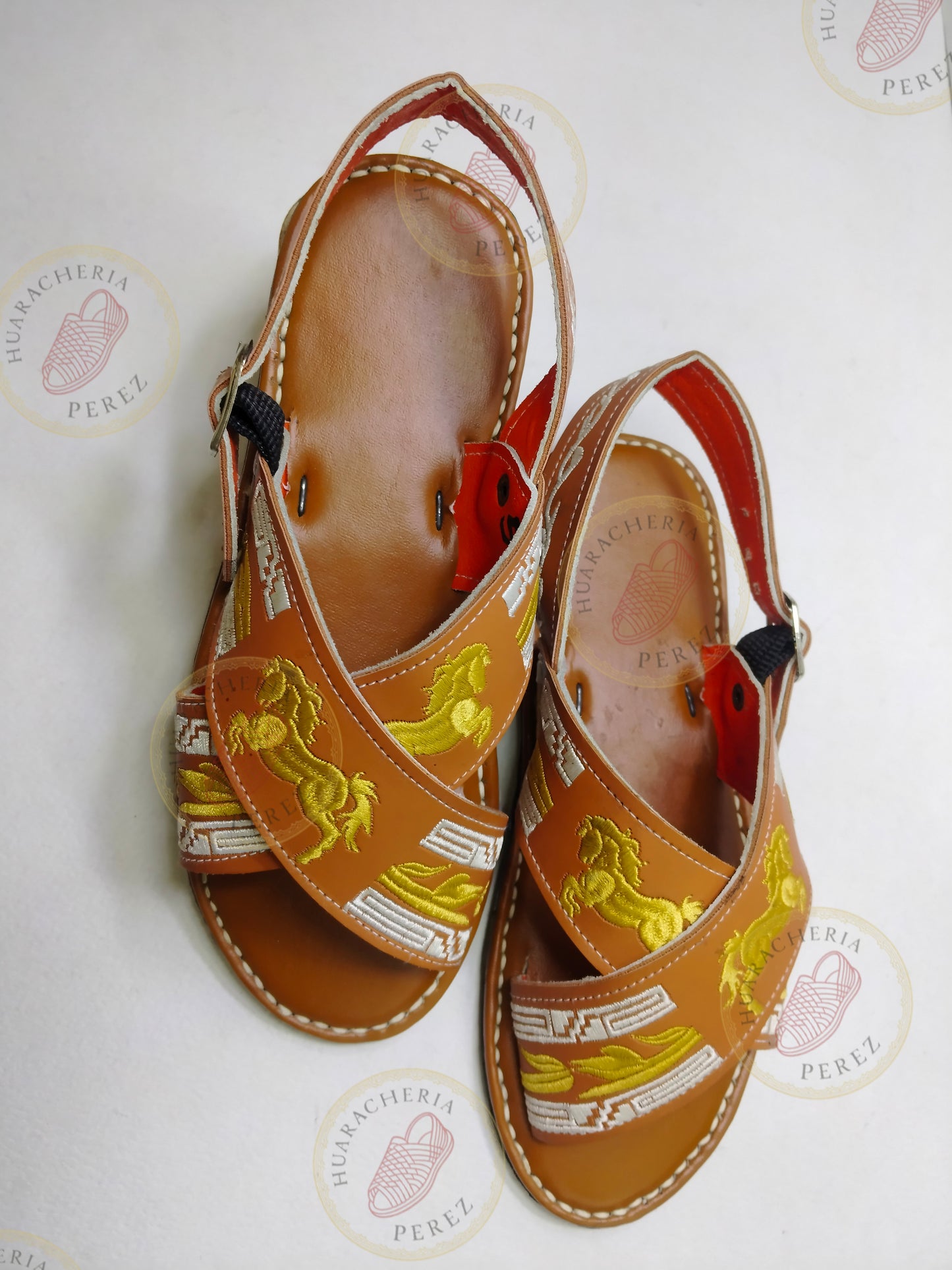 Embroidered Cross Huarache – Horse Spirit Edition