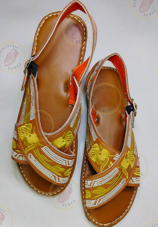 Embroidered Cross Huarache – Horse Spirit Edition