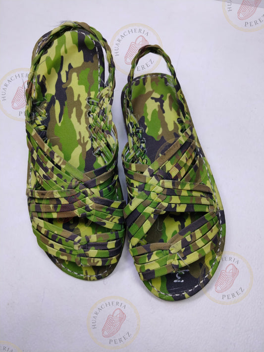 Camouflage Warrior – Handwoven Unisex Huarache