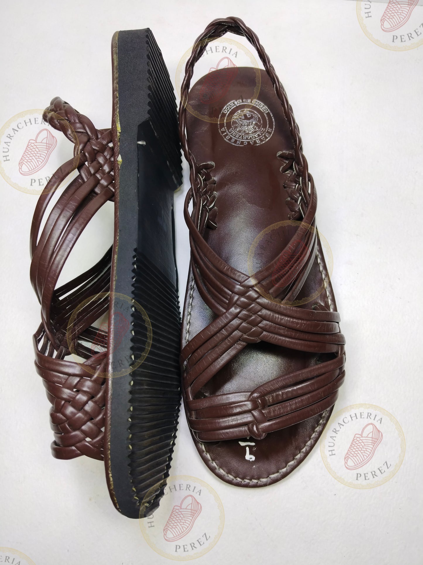 Amanecer Alto – Handwoven Baqueta Leather Huarache with Heel