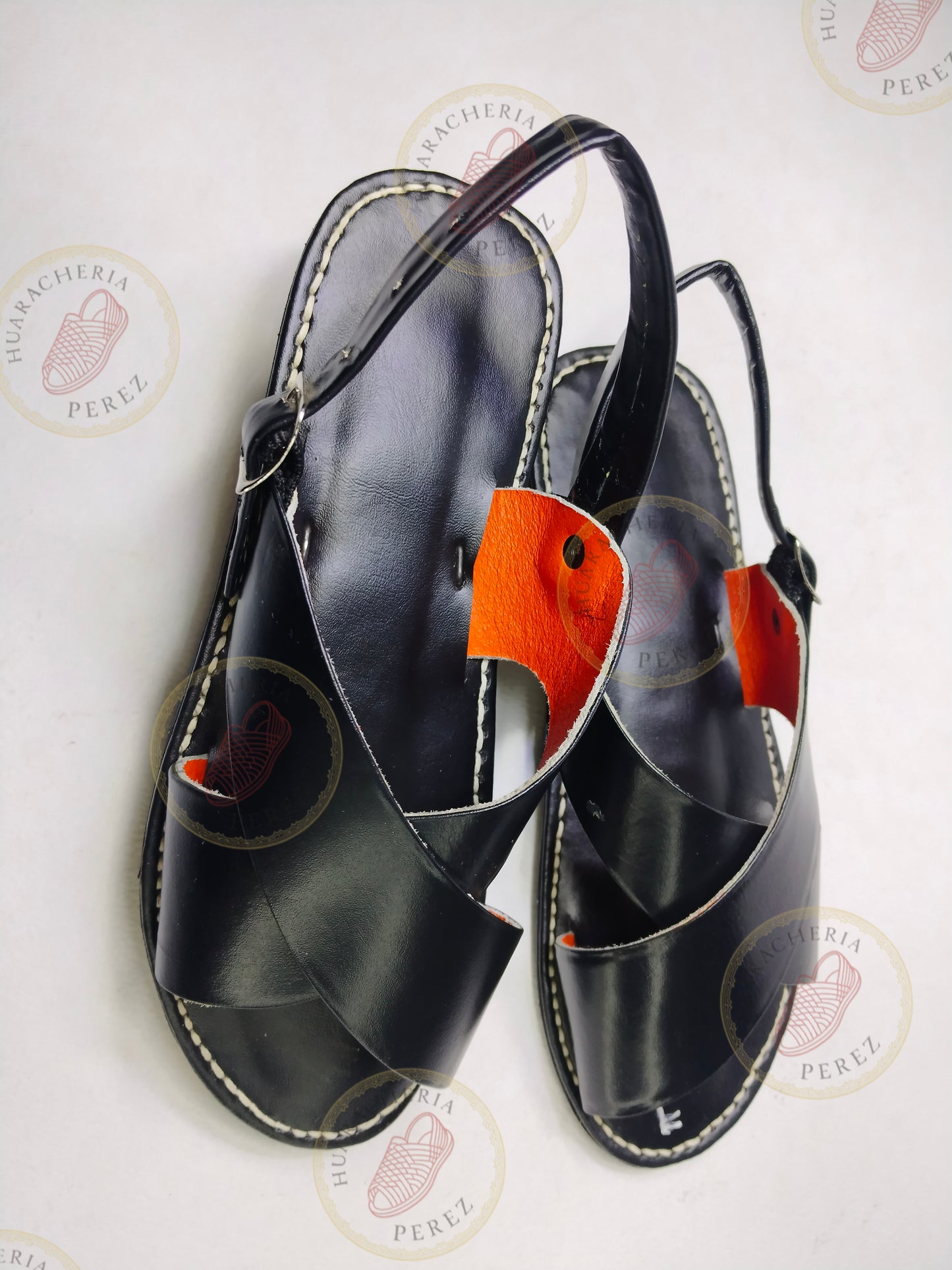 Smooth Finish Crossed-Strap Huarache – Flat Sole