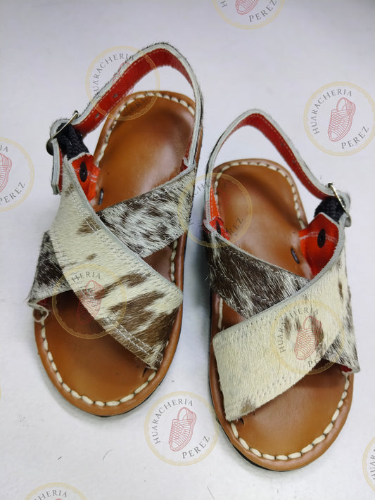 Little Wrangler – Boys’ Cowhide Huarache (Handcrafted)