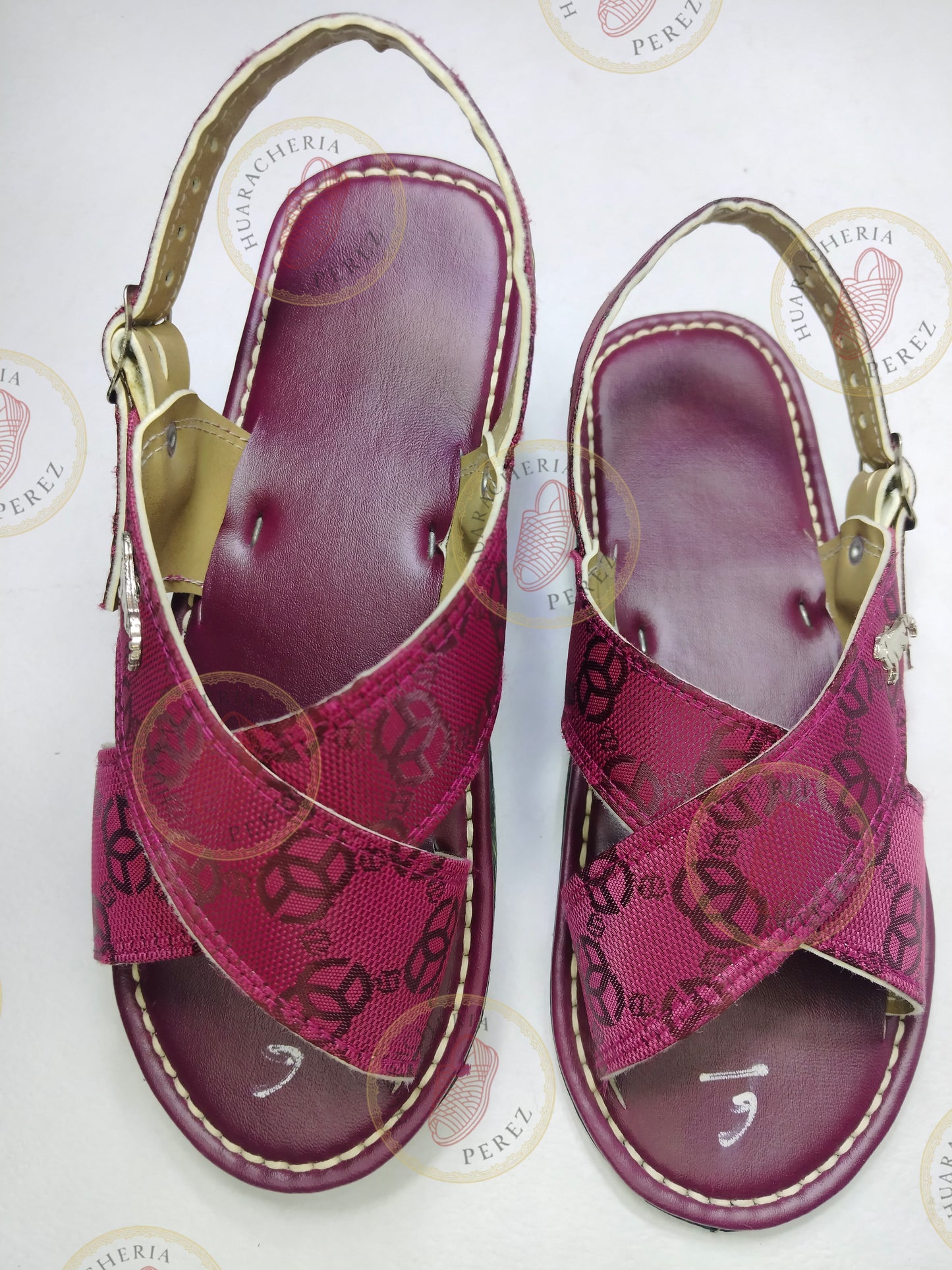 Urban Iguana – Crossband Artisan Huarache (Burgundy Edition)