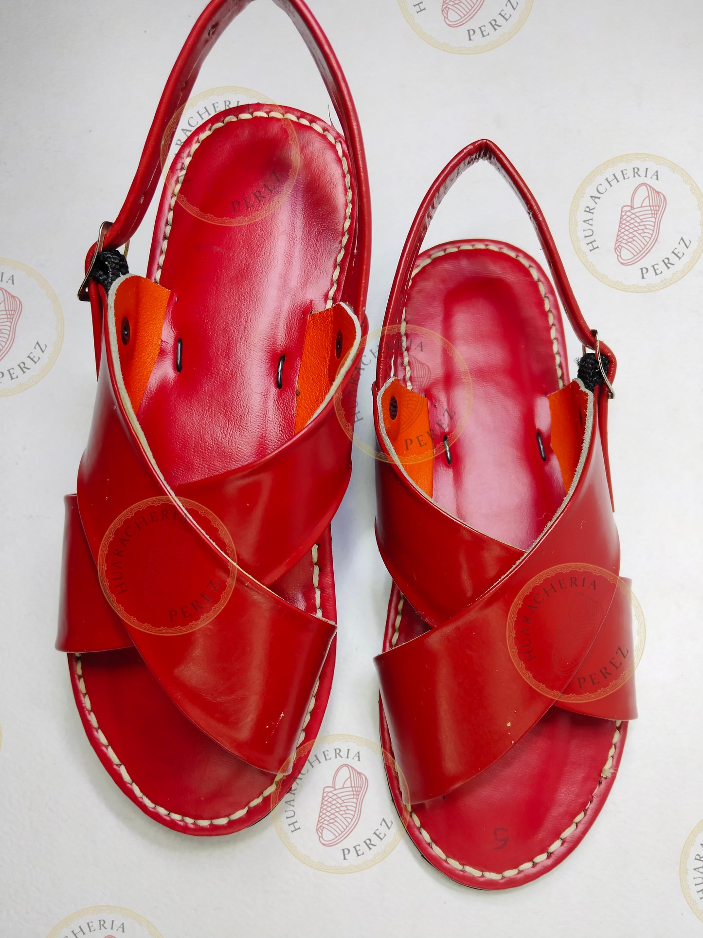 Smooth Finish Crossed-Strap Huarache – Flat Sole