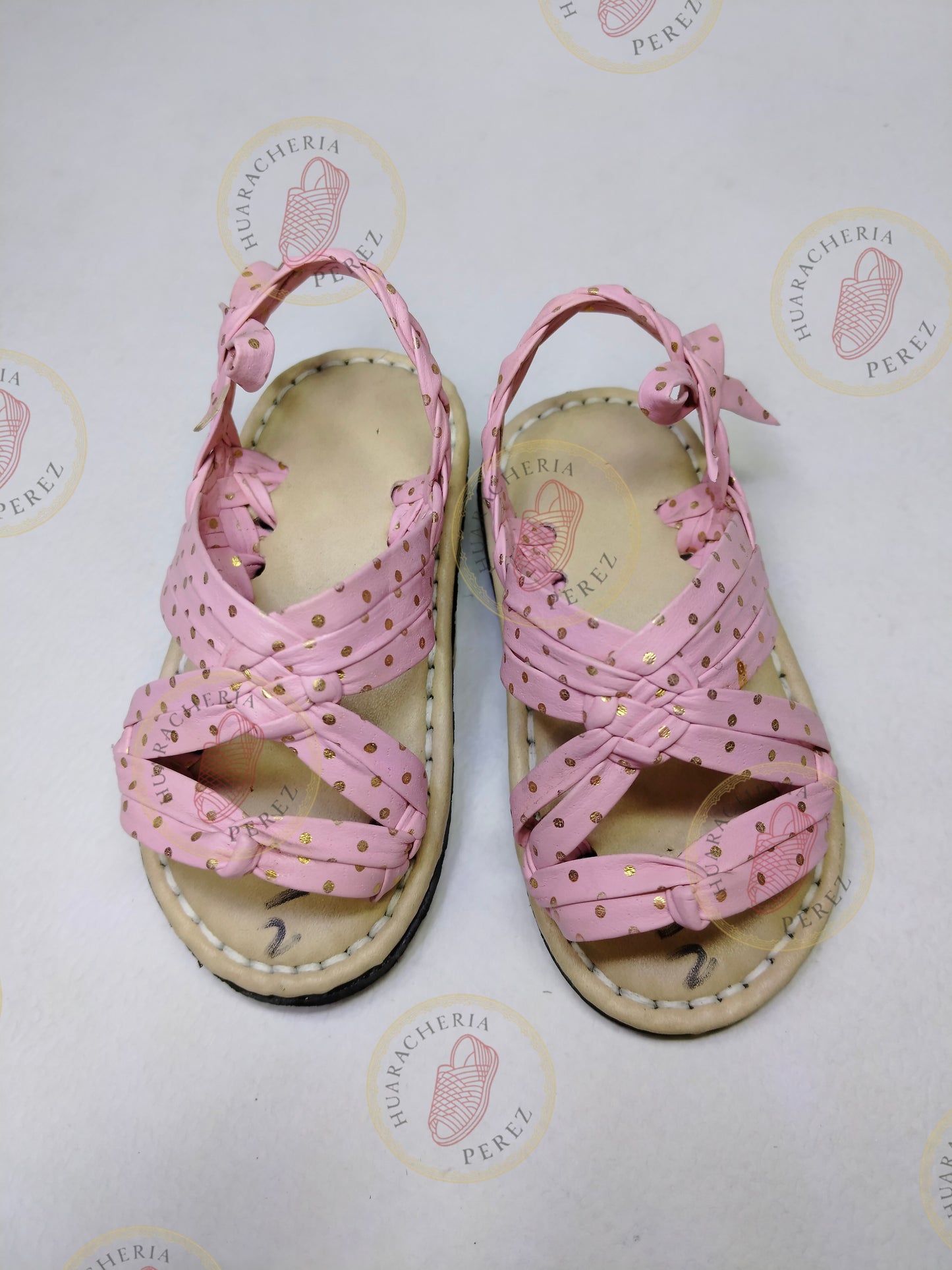 Pequeña Flor – Huarache tejido a mano para niñas