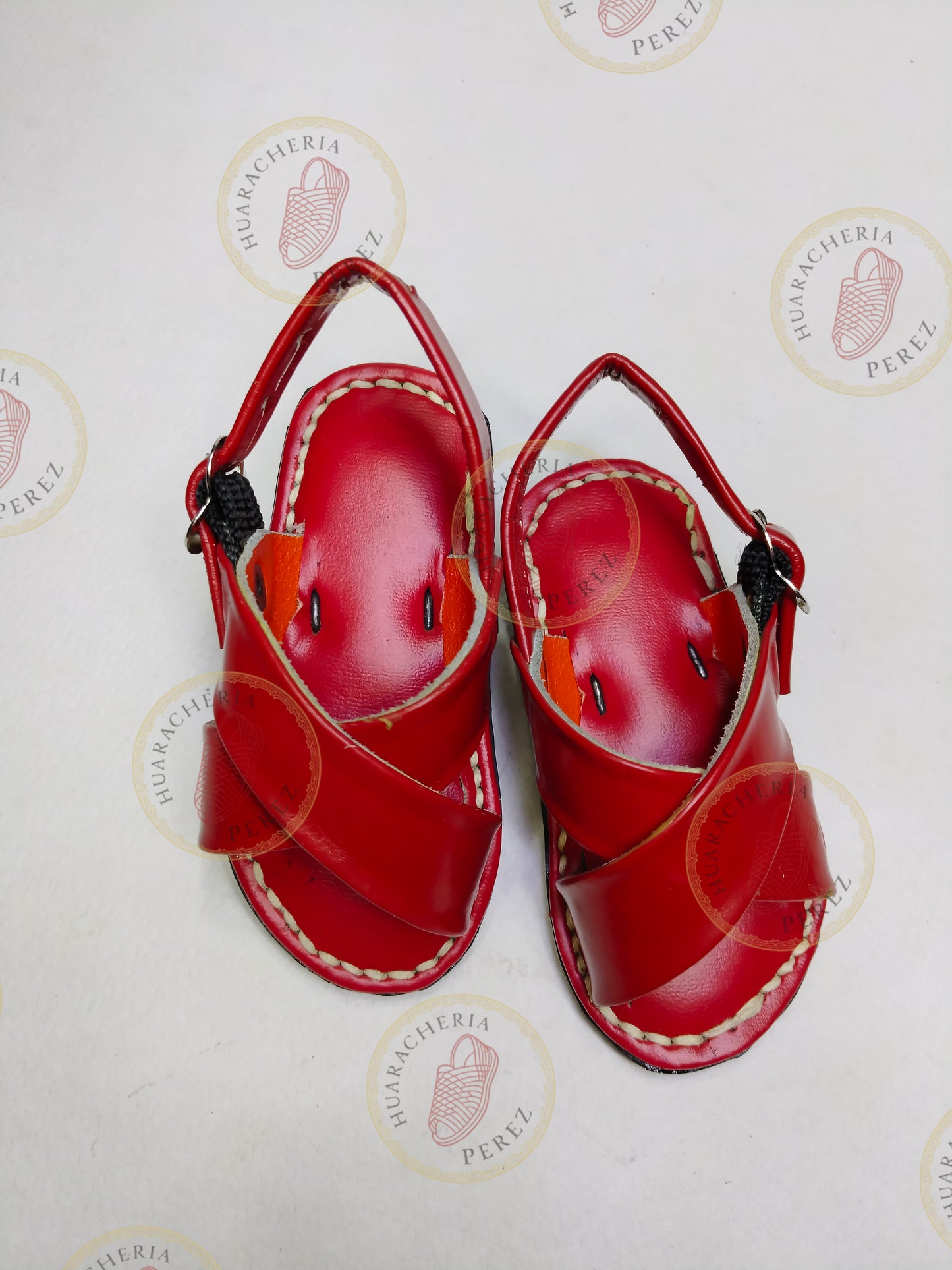 Huarache Artesanal de niño - Modelo Cruzado, Suave y Ligero