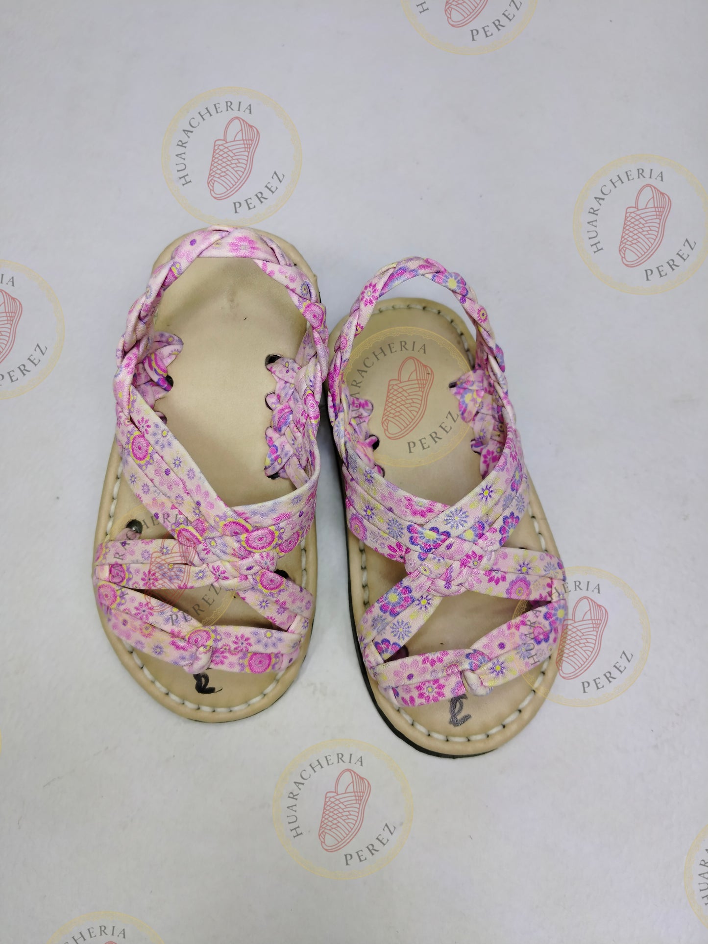 Pequeña Flor – Huarache tejido a mano para niñas