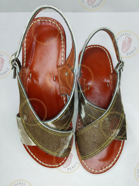 Cowhide Leather Huarache – Handcrafted Unisex Sandal