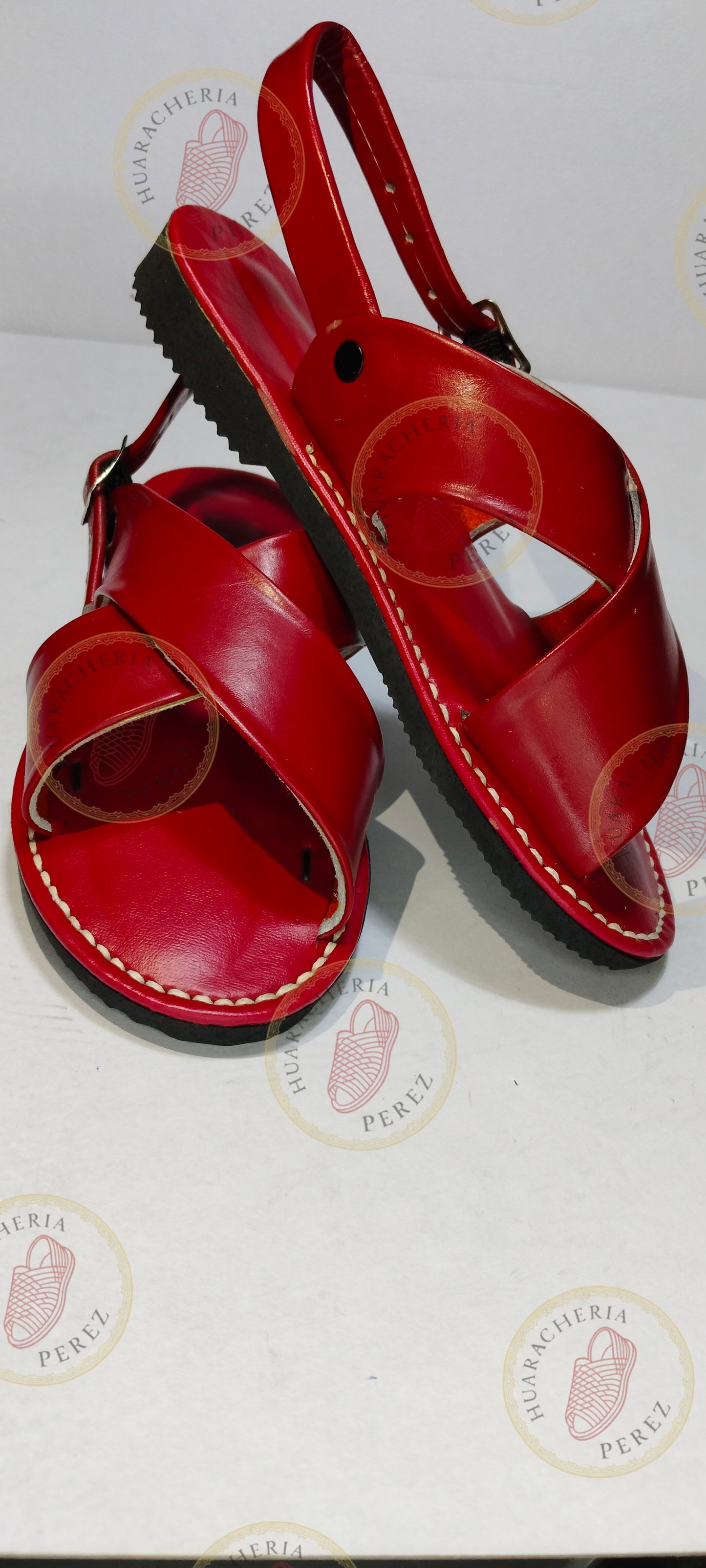 huarache artesano cruzado tacón