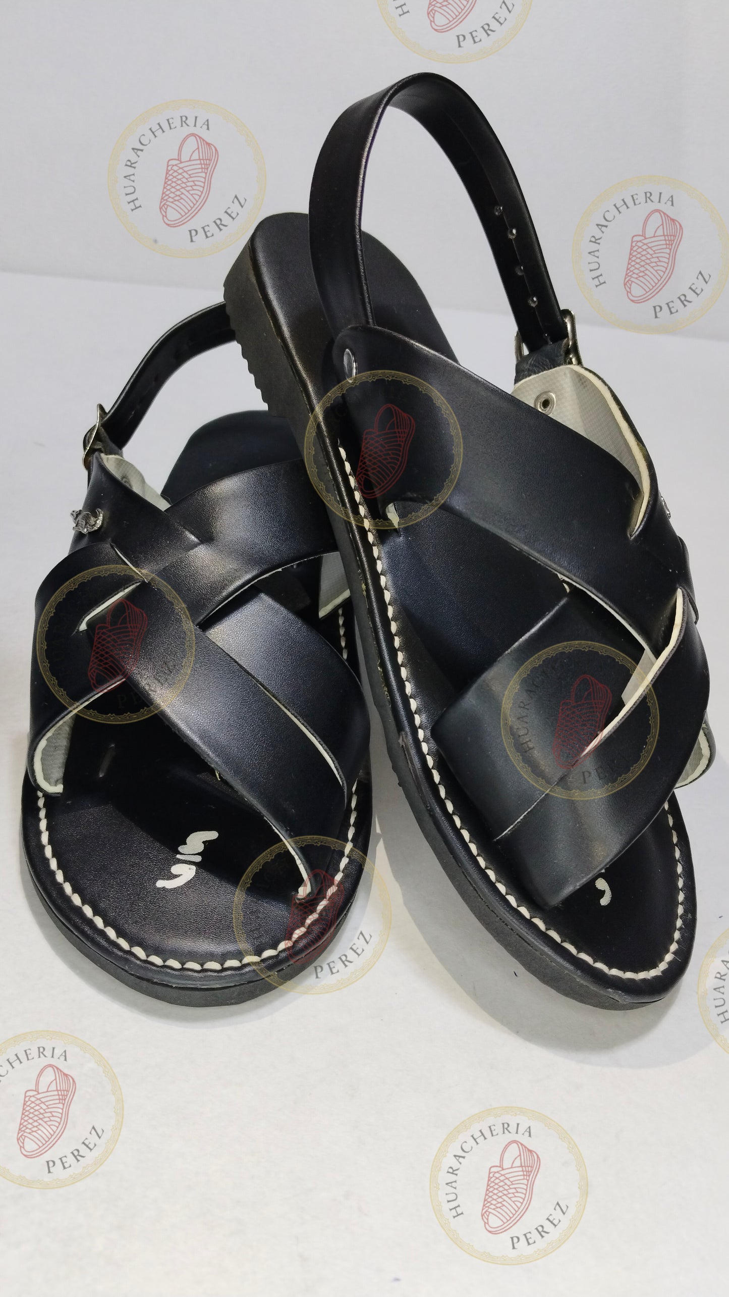 huarache artesano cruzado tacón