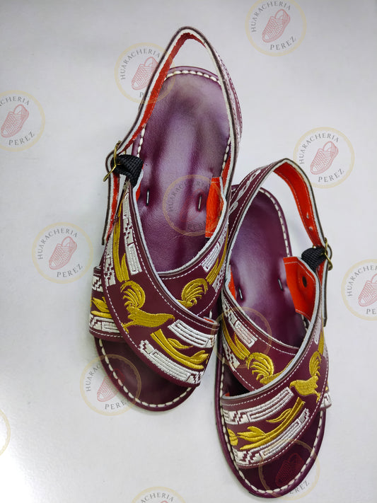 Embroidered Cross Huarache – Rooster Heritage