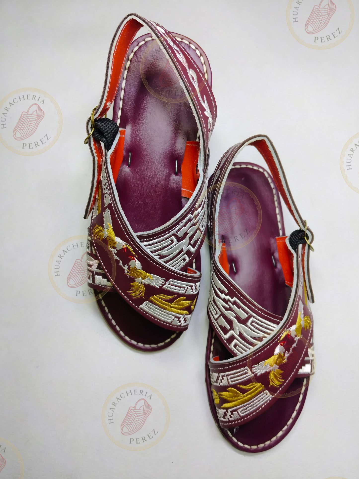 Embroidered Cross Huarache – Rooster Heritage