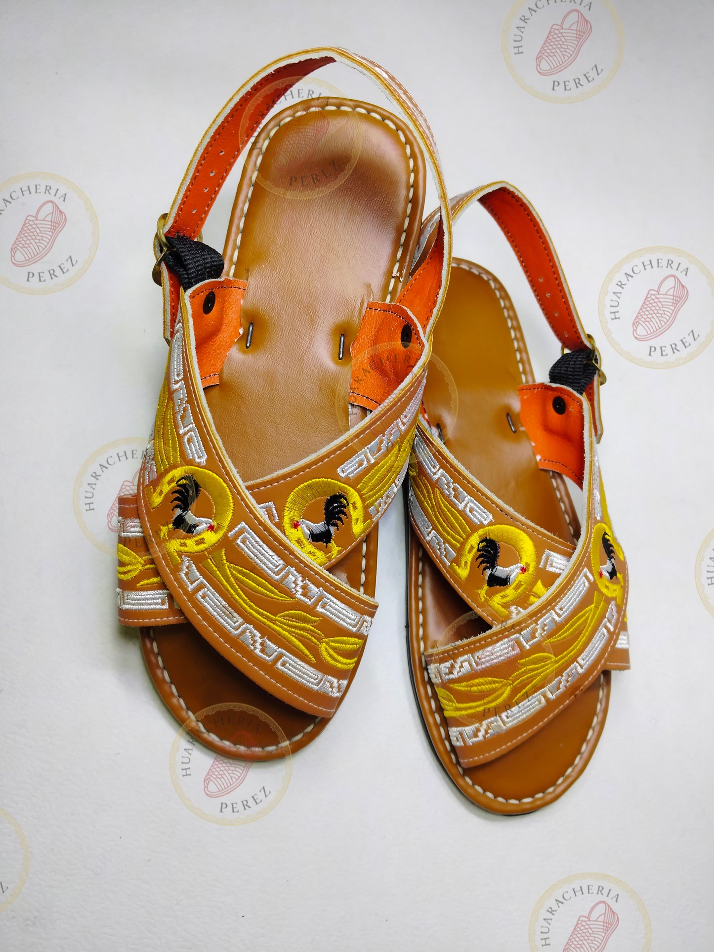 Embroidered Cross Huarache – Rooster Heritage