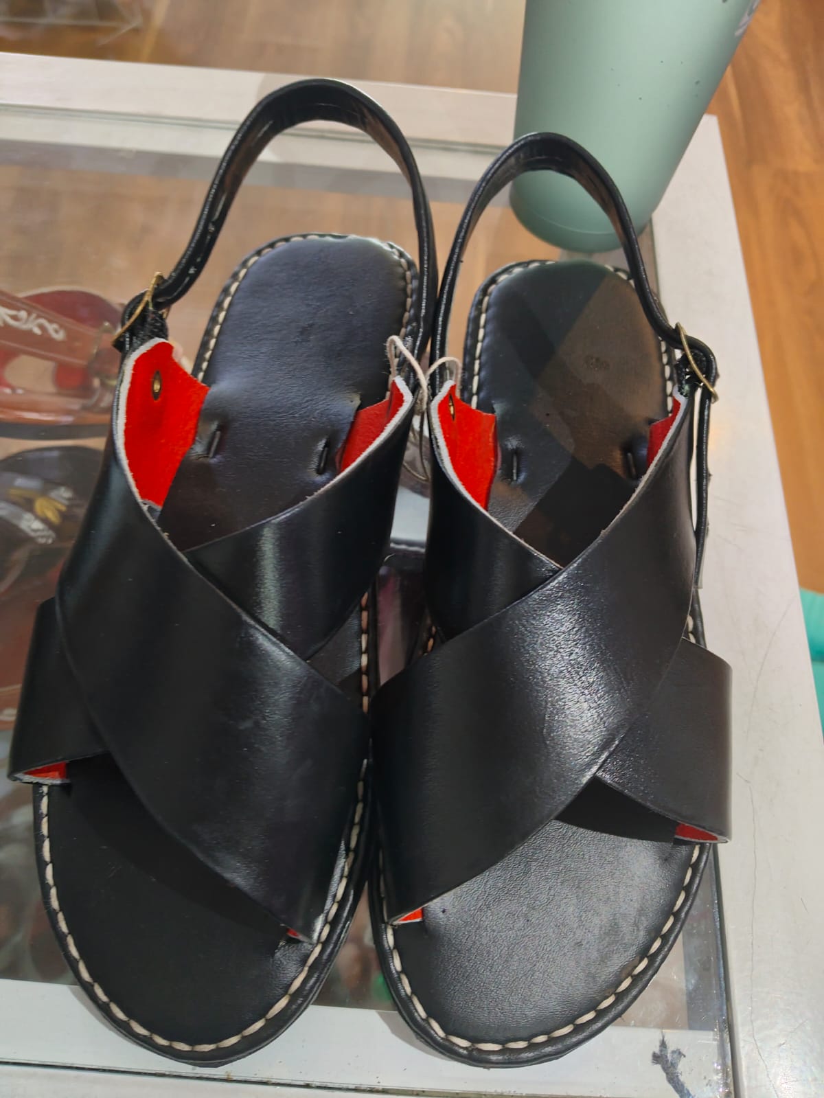 Huarache de piel artesanal – Elegancia cruzada (unisex)